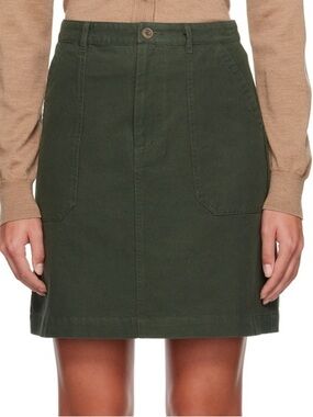 A.P.C. Khaki Léa Miniskirt Size 38 BNWT